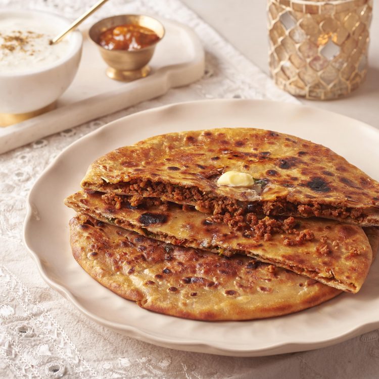 Keema Paratha with Curry